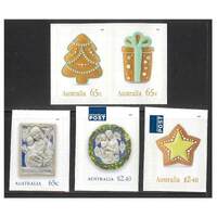 Australia 2021 Christmas Set of 5 Self-adhesive Stamps ex Booklet MUH