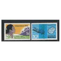 Nauru 1968 Independence Set of 2 Stamps SG94/95 MUH