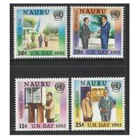 Nauru 1981 UN Economic & Social Commission Set of 4 Stamps SG244/47 MUH