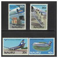 Nauru 1985 Air Nauru 15th Anniv Set of 4 Stamps SG318/21 MUH