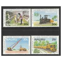 Nauru 1985 Phosphate Corporation 15th Anniv Set of 4 Stamps SG322/25 MUH