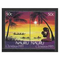 Nauru 1985 Christmas Set of 2 Stamps SG326/27 MUH