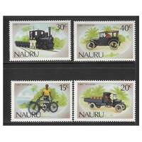 Nauru 1986 Early Transport in Nauru Set of 4 Stamps SG332/35 MUH