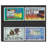 Nauru 1986 Bank of Nauru/Children's Paintings Set of 4 Stamps SG336/39 MUH