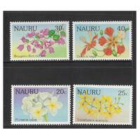 Nauru 1986 Flowers Set of 4 Stamps SG340/43 MUH