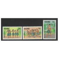 Nauru 1987 Nauruan Dancers Set of 3 Stamps SG346/48 MUH