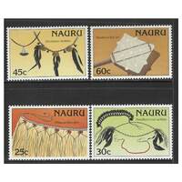 Nauru 1987 Personal Artifacts Set of 4 Stamps SG349/52 MUH