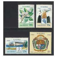 Nauru 1988 20th Anniv of Independence Set of 4 Stamps SG358/61 MUH