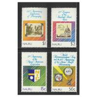 Nauru 1989 Anniversaries and Events Set of 4 Stamps SG373/76 MUH