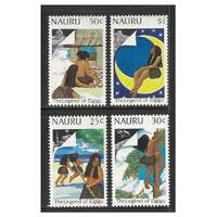 Nauru 1989 First Manned Moon Landing 20th Anniv Set of 4 Stamps SG379/82 MUH