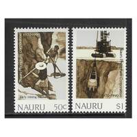 Nauru 1990 Phosphate Corporation 20th Anniv Set of 2 Stamps SG383/84 MUH