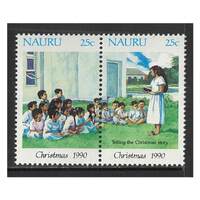 Nauru 1990 Christmas Set of 2 Stamps SG385/86 MUH