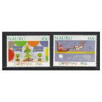 Nauru 1992 Christmas/Children's Paintings Set of 2 Stamps SG405/06 MUH