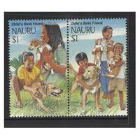 Nauru 1994 Hong Kong Stamp Expo/Year of the Dog Set of 2 Stamps SG417/18 MUH