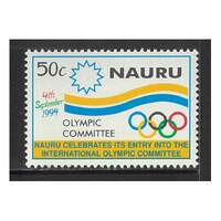 Nauru 1994 Entery into International Olympic Committee Single Stamp SG429 MUH