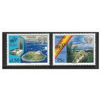 Nauru 1995 50th Anniv of United Nations 2nd Issue Set of 2 Stamps SG444/45 MUH