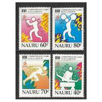 Nauru 1998 16th Commonwealth Games Kuala Lumpur Set of 4 Stamps SG483/86 MUH