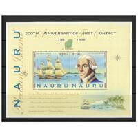 Nauru 1998 Bicentenary of First Contact With Outside World Mini Sheet SG MS495 MUH