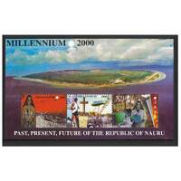 Nauru 2000 New Millennium Mini Sheet of 3 Stamps SG MS509 MUH