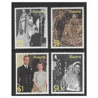 Nauru 2007 Diamond Wedding of QEII & Prince Philip Set of 4 Stamps SG659/62 MUH