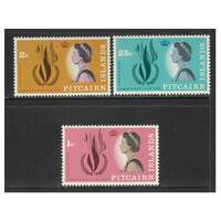 Pitcairn Islands 1968 International Human Rights Year Set of 3 Stamps SG85/87 MUH