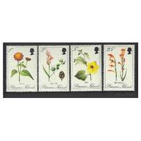 Pitcairn Islands 1970 Flowers Set of 4 Stamps SG107/10 MUH