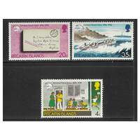 Pitcairn Islands 1974 Centenary of UPU Set of 3 Stamps SG152/54 MUH