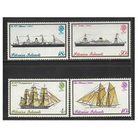 Pitcairn Islands 1975 Mailboats Set of 4 Stamps SG157/60 MUH
