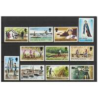 Pitcairn Islands 1977 Definitives/Pictorials Set of 11 Stamps SG174/84 MUH