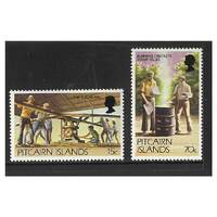 Pitcairn Islands 1977 Definitives 15c +70c Set of 2 Stamps SG179a & 182b MUH