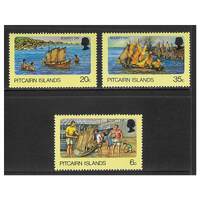 Pitcairn Islands 1978 Bounty Day Set of 3 Stamps SG185/87 MUH