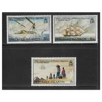 Pitcairn Islands 1981 125th Anniv Migration to Norfolk Island Set of 3 Stamps SG216/18 MUH