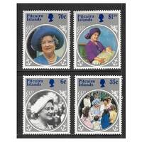 Pitcairn Islands 1985 Life and Tiems of the Queen Mother Set of 4 Stamps SG268/71 MUH
