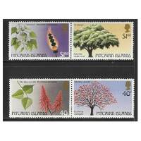 Pitcairn Islands 1987 Trees 2nd Series Set of 4 Stamps SG304/07 MUH