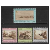 Pitcairn Islands 1987 19th Century Paintings 2nd Series Set of 4 Stamps SG308/11 MUH