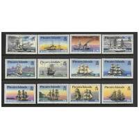 Pitcairn Islands 1988 Ships Set of 12 Stamps SG315/26 MUH
