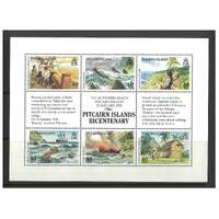Pitcairn Islands 1990 Bicentenary of Island Settlement 3rd Issue Sheetlet/6 Stamps SG356/61 MUH