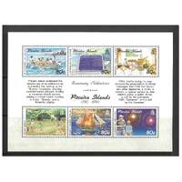 Pitcairn Islands 1991 Bicentenary of Island Settlement 4th Issue Sheetlet/6 Stamps SG389/94 MUH