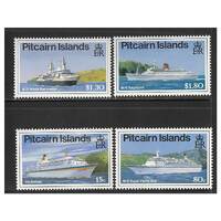 Pitcairn Islands 1991 Cruise Liners Set of 4 Stamps SG395/98 MUH