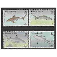 Pitcairn Islands 1992 Sharks Set of 4 Stamps SG414/17 MUH