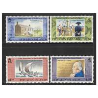 Pitcairn Islands 1992 175th Anniv of William Bligh Set of 4 Stamps SG422/25 MUH