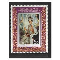 Pitcairn Islands 1993 40th Anniv of QEII Coronation Single Stamp SG430 MUH
