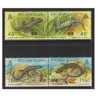 Pitcairn Islands 1994 Hong Kong '94 Ovpt on Lizards Set of 4 Stamps SG442/45 MUH