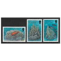 Pitcairn Islands 1994 Corals Set of 3 Stamps SG454/56 MUH
