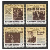 Pitcairn Islands 2013 50th Anniv of John F Kennedy Set of 4 Stamps SG889/92 MUH