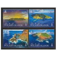 Pitcairn Islands 2018 Pitcairn Island from the Air Set of 4 Stamps SG1016/19 MUH