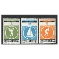 Samoa 1969 Third South Pacific Games Port Moresby Set of 3 Stamps SG327/29 MUH