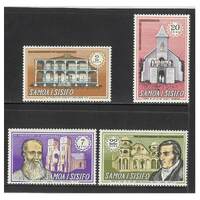 Samoa 1970 Eighth Anniv of Independence Set of 4 Stamps SG337/40 MUH