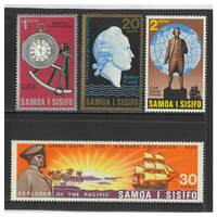 Samoa 1970 Cook's Exploration of Pacific Set of 4 Stamps SG349/52 MUH