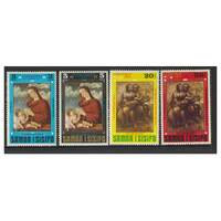 Samoa 1971 Christmas Set of 4 Stamps SG373/76 MUH